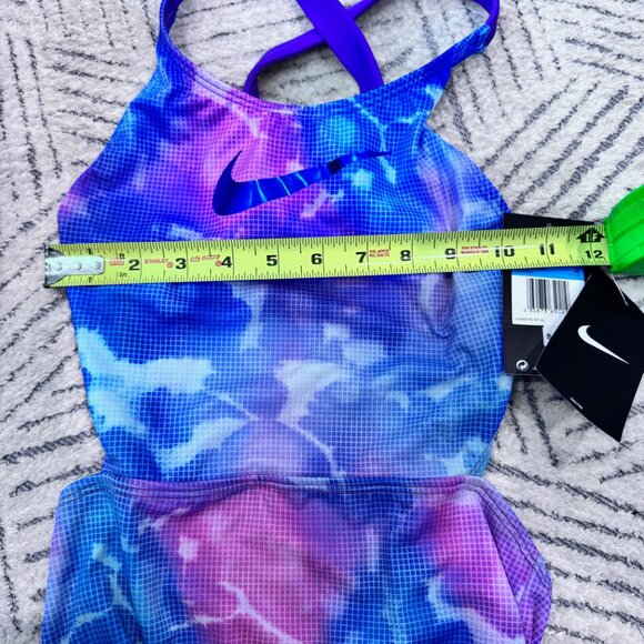 NWT - Nike Blue and Purple One Piece Bathing Suit - Women's M - Picture 4 of 5